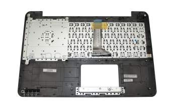 Clavier incl. topcase US (anglais) noir/argent original pour Asus X555LJ