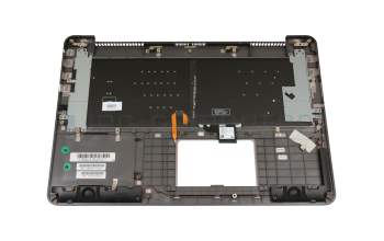 Clavier incl. topcase US (anglais) noir/gris avec rétro-éclairage original pour Asus ZenBook UX510UW