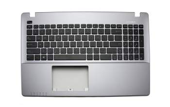 Clavier incl. topcase US (anglais) noir/gris original pour Asus A550CA