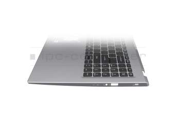 Clavier incl. topcase US (anglais) noir/noir avec rétro-éclairage original pour Acer Aspire 5 (A515-56T)