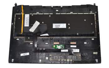 Clavier incl. topcase noir/noir avec rétro-éclairage original pour Asus ROG G750JS