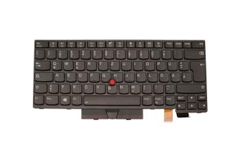 Clavier noir/noir avec rétro-éclairage et mouse stick original pour Lenovo ThinkPad T470 (20JM/20JN)