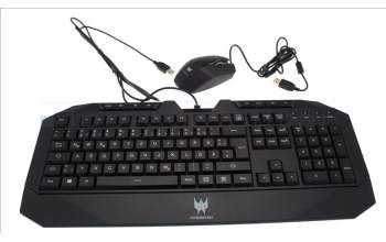 Acer DK.USB1B.0EW KEYBD.KIT.GER.W/BLUE.BL/MOUSE