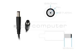 Dell Latitude 15 (5540) 2014 original Chargeur 65 watts petit