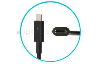 Dell XPS 17 (9700) original Chargeur USB-C 90 watts arrondie