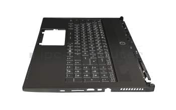 E2M-6H21011-G98 original MSI clavier incl. topcase DE (allemand) noir/noir avec rétro-éclairage