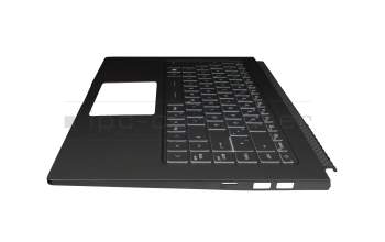 E2MJ6S30114A89211 original MSI clavier incl. topcase DE (allemand) noir/noir avec rétro-éclairage