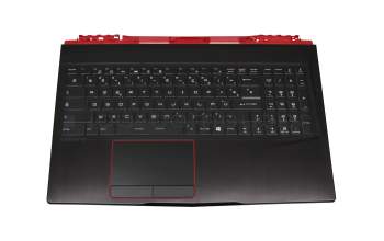 E2P-6P10213-TA2 original MSI clavier incl. topcase FR (français) noir/noir avec rétro-éclairage