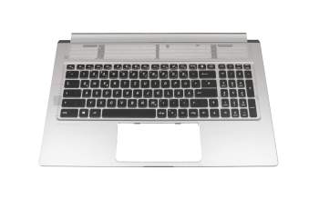 E2P-7G10423-TA2 original MSI clavier incl. topcase DE (allemand) noir/argent avec rétro-éclairage