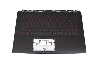 E2P6R102XX-TA2 original MSI clavier incl. topcase DE (allemand) noir/noir avec rétro-éclairage