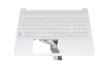 EA0P500603A original HP clavier incl. topcase DE (allemand) blanc/blanc avec rétro-éclairage