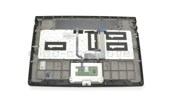 EA0TA000500 original Lenovo clavier incl. topcase ND (nordique) noir/noir avec rétro-éclairage