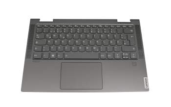 EC1FH00800 original Lenovo clavier incl. topcase DE (allemand) gris/gris avec rétro-éclairage