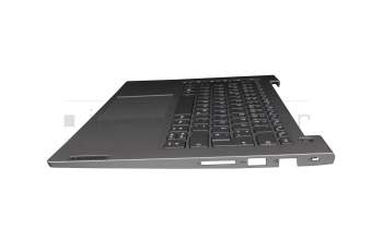 EL2XD000500CNE2 original Lenovo clavier incl. topcase DE (allemand) gris foncé/gris avec rétro-éclairage