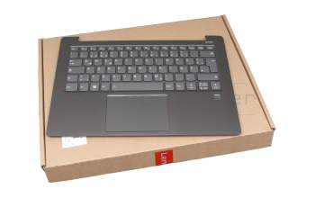 ET171000100 original Lenovo clavier incl. topcase DE (allemand) gris/gris avec rétro-éclairage (fingerprint)