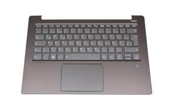 ET171000100 original Lenovo clavier incl. topcase DE (allemand) gris/gris avec rétro-éclairage (fingerprint)
