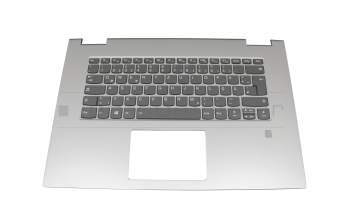 ET27G000100 original Lenovo clavier incl. topcase DE (allemand) noir/argent avec rétro-éclairage
