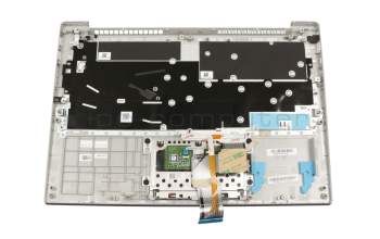 ET2GK000200 original Lenovo clavier incl. topcase DE (allemand) gris/argent avec rétro-éclairage