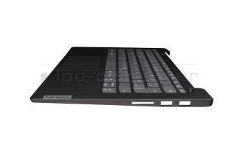 ET2UZ000200 original Lenovo clavier incl. topcase DE (allemand) gris/gris avec empreinte digitale