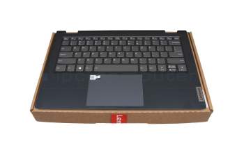 ET375000300 original Lenovo clavier incl. topcase US (anglais) gris/bleu avec rétro-éclairage