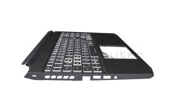 ET3AU000600QSD1 original Acer clavier incl. topcase DE (allemand) moir/blanc/noir avec rétro-éclairage