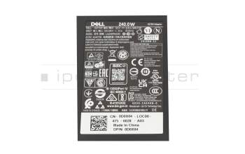 F4XHP original Dell chargeur 240,0 watts mince