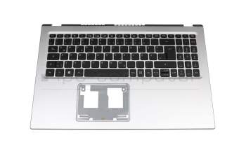 FA34G000D10 original Acer clavier incl. topcase DE (allemand) noir/argent avec rétro-éclairage