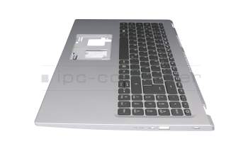 FA34G000D10 original Acer clavier incl. topcase DE (allemand) noir/argent avec rétro-éclairage