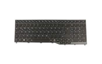FJM16J96D0JD85 original Fujitsu clavier DE (allemand) noir/gris avec rétro-éclairage