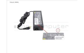 Fujitsu FPCPS037GK AC-ADAPTER 90W LEVEL VI+