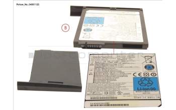 Fujitsu -BT- 2ND BATTERY UNIT (6 CELLS) 2600MAH pour Fujitsu Celsius H770