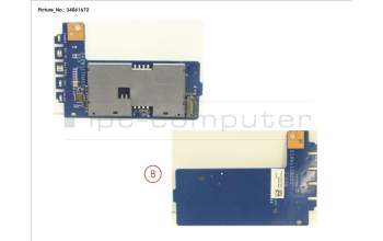 Fujitsu FUJ:CP730070-XX SUB BOARD, SMARTCARD/LED