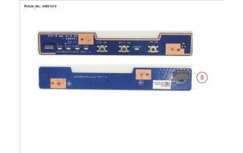 Fujitsu SUB BOARD, POWER SWITCH pour Fujitsu Celsius H970