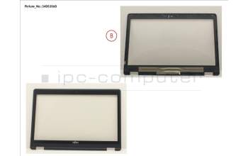 Fujitsu FUJ:CP732731-XX LCD FRONT COVER ASSY FOR TOUCH MODEL(FHD
