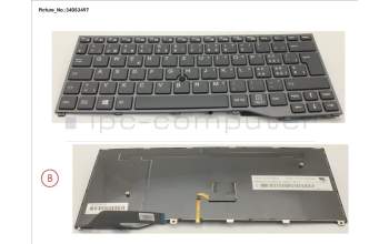 Fujitsu FUJ:CP733001-XX KEYBOARD BLACK W/ TS SWISS