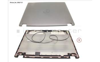 Fujitsu FUJ:CP753827-XX LCD BACK COVER ASSY(HD FOR WWAN)