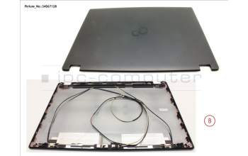 Fujitsu FUJ:CP753837-XX LCD BACK COVER ASSY(W/ CAM,MIC FOR WWAN)