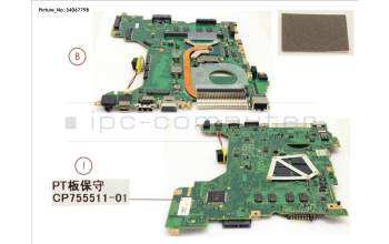 Fujitsu MAINBOARD ASSY I5 8350U pour Fujitsu LifeBook S938