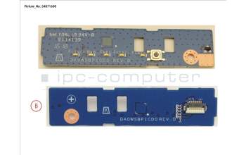 Fujitsu FUJ:CP756598-XX SUB BOARD, POWER SWITCH