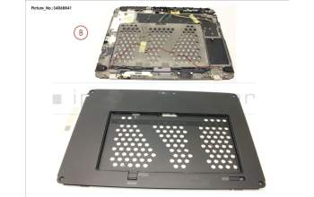 Fujitsu LCD BACK COVER ASSY FOR SMARTCARD, WWAN pour Fujitsu Stylistic V727