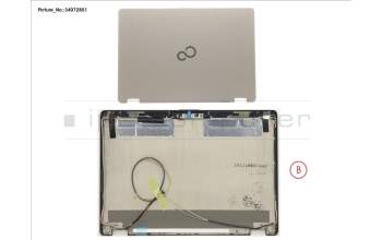 Fujitsu LCD BACK COVER ASSY (FHD) W/ CAM/MIC pour Fujitsu LifeBook U727