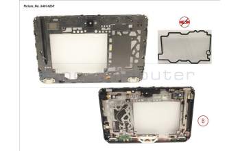 Fujitsu LCD MIDDLE COVER W/ FP pour Fujitsu Stylistic Q509