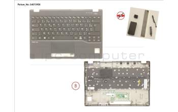 Fujitsu FUJ:CP775954-XX UPPER ASSY INCL. KEYB FRANCE FOR PV