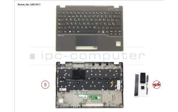 Fujitsu FUJ:CP775960-XX UPPER ASSY INCL. KEYB SPAIN FOR PV