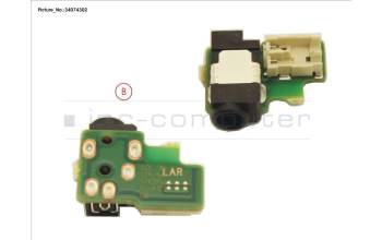 Fujitsu SUB BOARD, DC/IN CONNECTOR pour Fujitsu Stylistic Q509