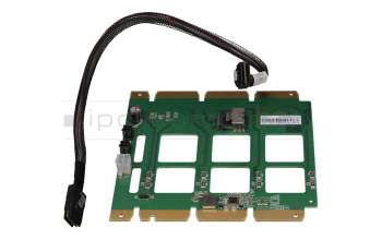 Fujitsu 704559042.06GA original Serveur pièces de rechange HDD-Backplate Platine (incl. cable) utilisé