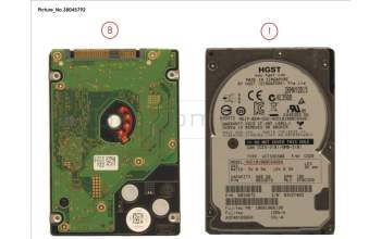 Fujitsu HDD SAS 12G 600GB 10K 512E SFF 2.5\' pour Fujitsu Celsius C780