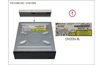 Fujitsu SATA DVD-ROM BL pour Fujitsu Primergy TX1330 M2