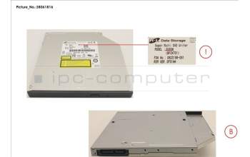Fujitsu DVD SUPERMULTI ULTRA SLIM TRAY 9.5MM pour Fujitsu Primergy RX1330 M2