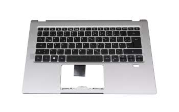 HQ21012843007 original Acer clavier incl. topcase DE (allemand) noir/argent